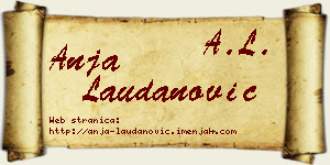 Anja Laudanović vizit kartica